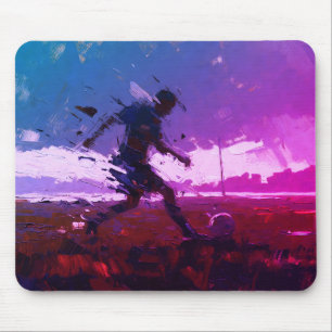 "Art of Football" (Style 3) Oil Painting Mouse Mat