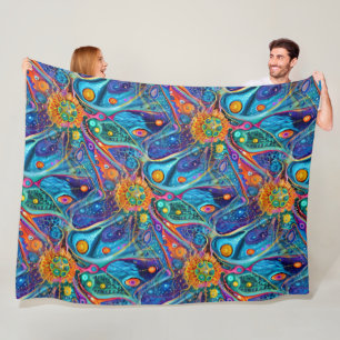 Art of Image Abstraction - seamless pattern 10 Fleece Blanket