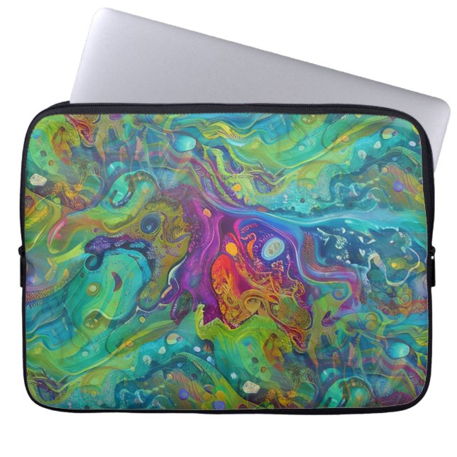 Art of Image Abstraction - seamless pattern 2 Laptop Sleeve (Front)