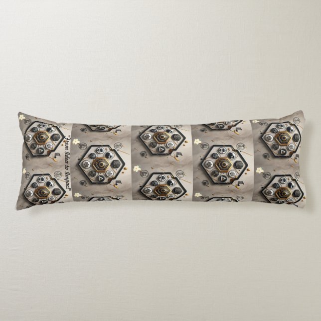 "Art of Innovation" Body Cushion (Front)