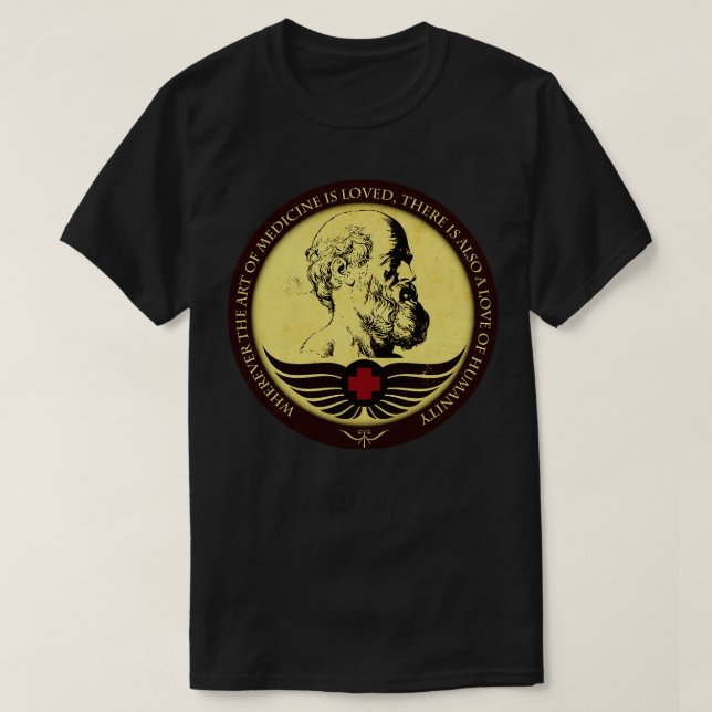 Art of Medicine Hippocrates T-Shirt (Design Front)
