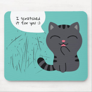 Art of Scratching Illustration Mouse Mat