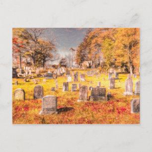 Art Of Sleepy Hollow Cemetery Postcard