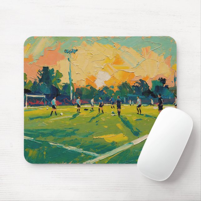 Art of Soccer (#2) Mouse Mat (With Mouse)