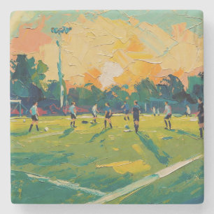 Art of Soccer (#2) Stone Coaster