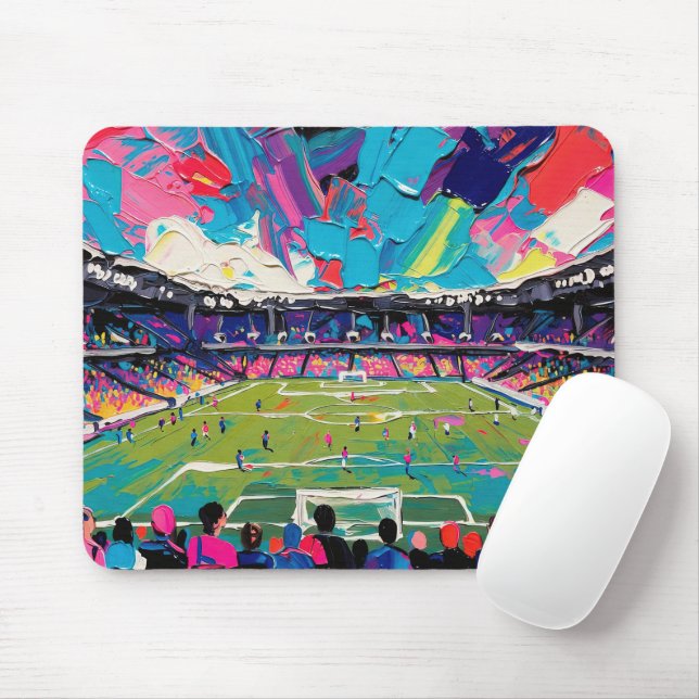 Art of Soccer (#3) Mouse Mat (With Mouse)