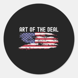 Art Of The Deal Trump Tariff Liberation Day Classic Round Sticker