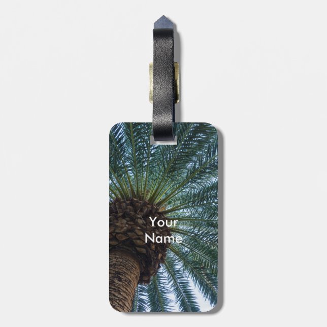 Art Of The Palm Tree Luggage Tag (Back Vertical)