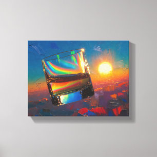 Art of Whiskey: In Space (Painting No. 1) Canvas Print