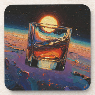 Art of Whiskey: In Space (Painting No. 3) Coaster