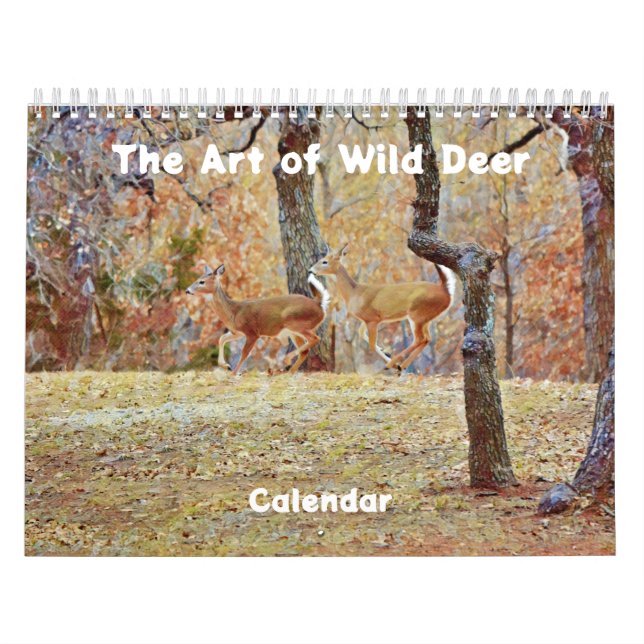 Art of Wild Deer Photographic Art Calendar (Cover)