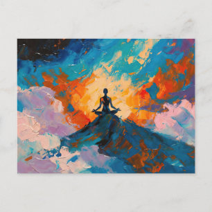 Art of Yoga (#4) oil painting Postcard