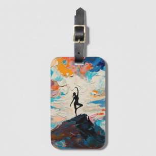 Art of Yoga: Balanced Beauty (Oil Painting No. 2) Luggage Tag