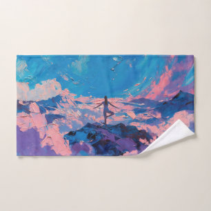 Art of Yoga: Balanced Beauty (Oil Painting No. 3) Hand Towel