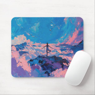 Art of Yoga: Balanced Beauty (Oil Painting No. 3) Mouse Mat