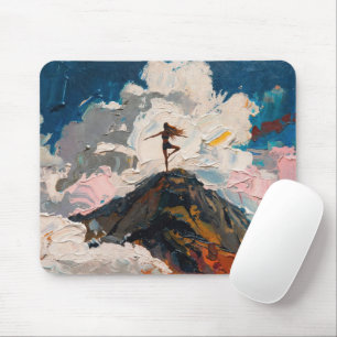 Art of Yoga: Balanced Beauty (Oil Painting No. 6) Mouse Mat