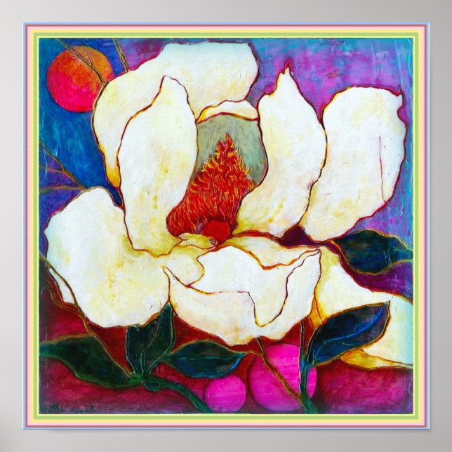ART-ON-CANVAS: Magnolia Heat 12"x12" Poster (Front)