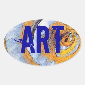 ART OVAL STICKER