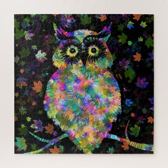 Art Owl - Migned Drawing Art Collection Jigsaw Puzzle (Vertical)
