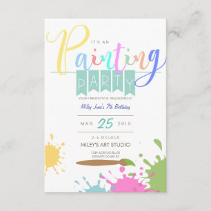 Art Paining Party Invitation