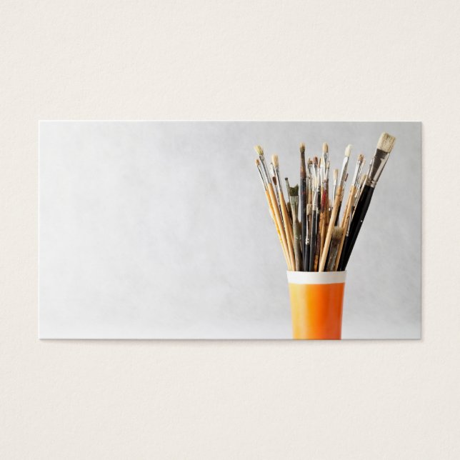 Art Paint Brushes In Cup (Front)