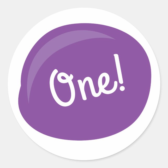 Art Paint Palette Cute Kid's Birthday Party Classic Round Sticker (Front)