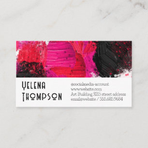 Art Paint Stroke Background Business Card