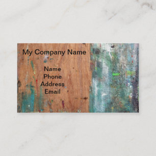 Art painter's easel with multiple colours business card
