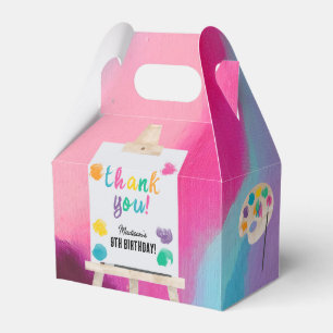 Art Painting Craft Artist Paint Birthday Thank You Favour Box