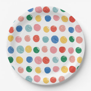 Art Painting Party Painting Kids Birthday Paper Plate