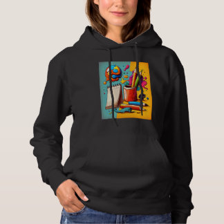 Art Painting  Pop Painter Mom  3 Hoodie