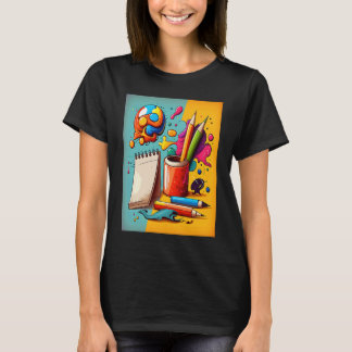 Art Painting  Pop Painter Mom  3 T-Shirt