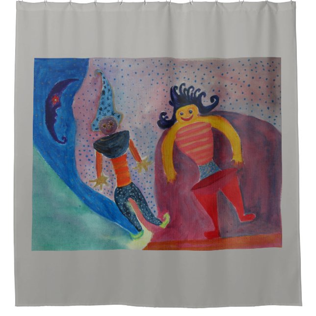 Art Painting Shower Curtain (Front)