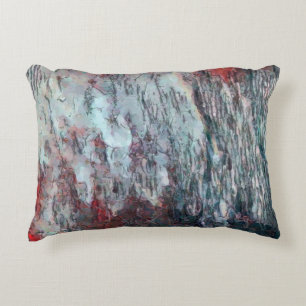 Art painting texture background. Abstract colourfu Decorative Cushion