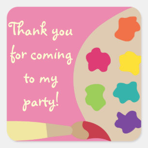 Art Palette Stickers - Pink