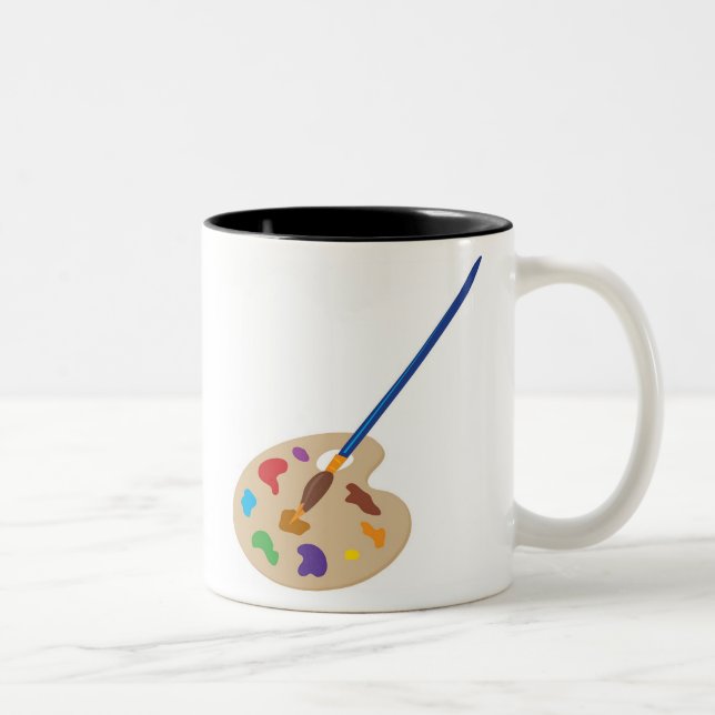 Art Palette Two-Tone Coffee Mug (Right)