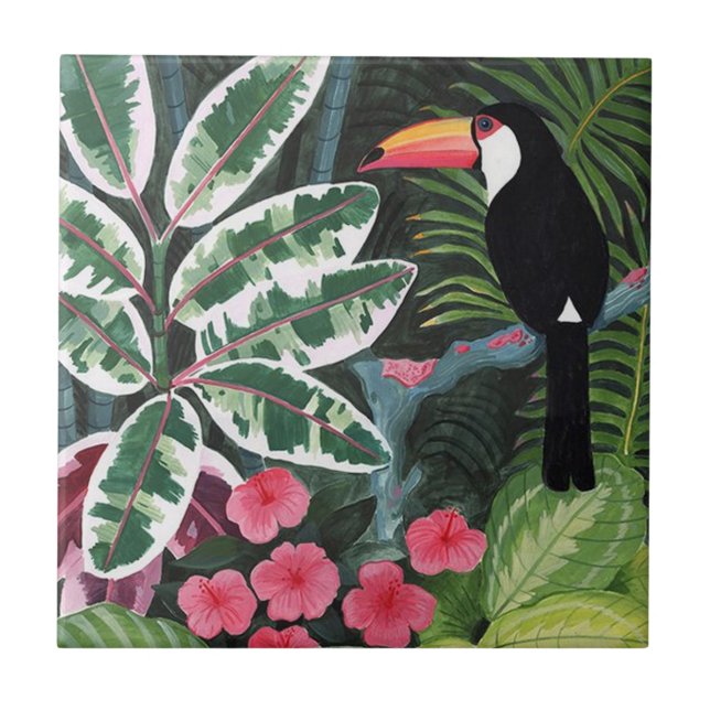 art palm leaf tiles (Front)