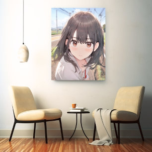 Art Panel Art Panel n?? Sushi Musume GenerativeAI Canvas Print