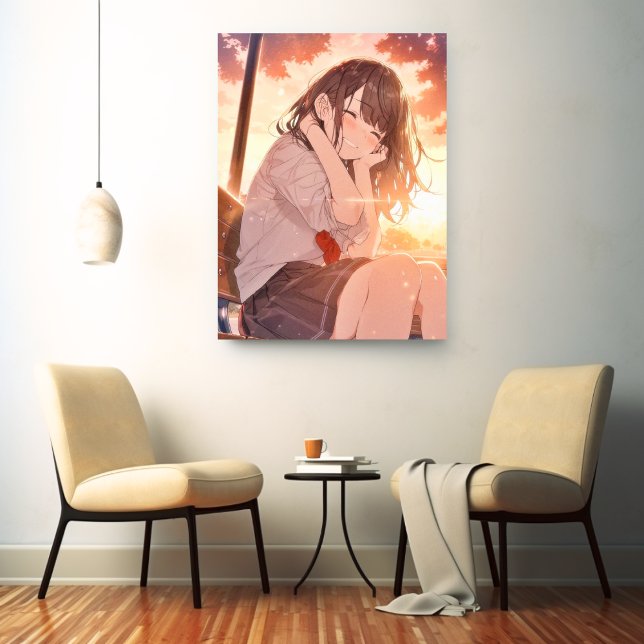 Art Panel Art Panel|Yuhi JK Sushi Musume Generativ Canvas Print (Creator Uploaded)
