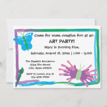 Art Party! Birthday Invitation