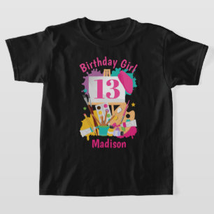 Art Party Birthday shirt Painting Birthday