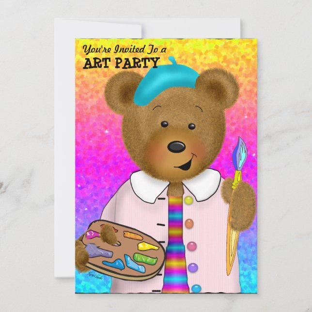 Art Party Invitation (Front)