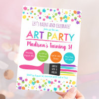 Art Party Paint Party Birthday