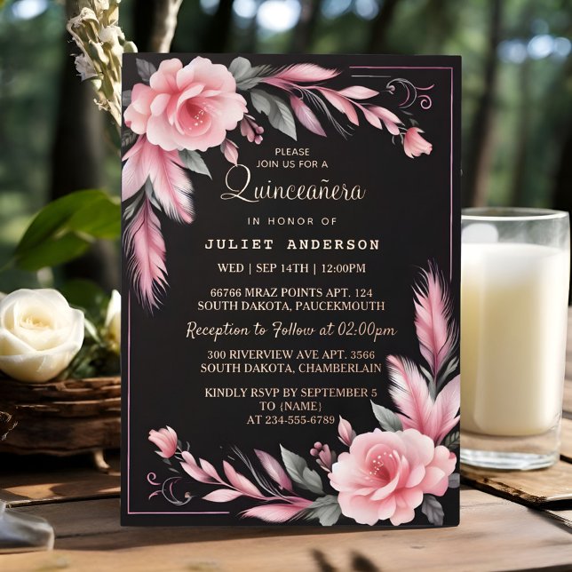 Art Pastel Font Dusty Glam Rose Gold Quinceanera (Creator Uploaded)