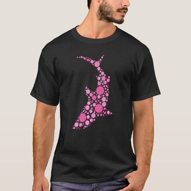 Art Pattern Colourful Shark September Internationa T-Shirt (Front)