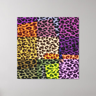 Art pattern leopard fur abstract texture canvas print