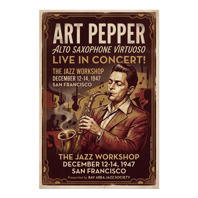 Art Pepper Poster (Front)