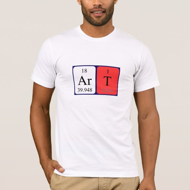 Art periodic table name shirt (Front)