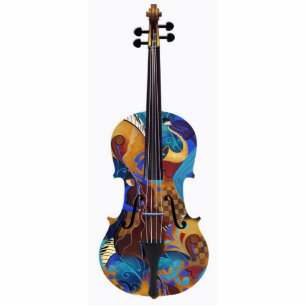 Art Photo 3D Colourful Photo Sculpture Violin