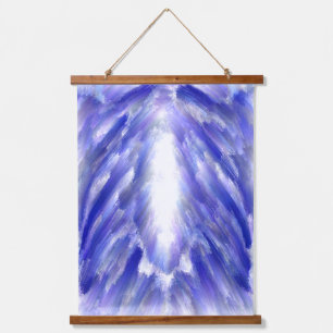 Art picture with light from inside - batik hanging tapestry